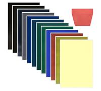 BAIFULAI 12 Unidades de Papel de Marcado Láser, 27 x 39 cm, 12 Colores, Grabado Láser, Papel de Marcado para Fibra de Vidrio, Cerámica, Vidrio