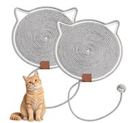 BAIFULAI 2 alfombrillas rascadoras para gatos, 43 x 43 cm, con bola de algodón, cartón rascador para gatos, juguetes para gatos, para protección de muebles, almohadillas para gatos, accesorios para