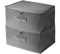 BAIFULAI 2 cajas con cerradura, caja con 2 cerradura de combinación, caja con cerradura, caja de almacenamiento con tapa de tela, caja con cerradura para armario de dormitorio (30 x 20 x 14 cm)