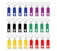 BAIFULAI 24 llaveros para linterna, 6 cm, LED, mini linterna, linterna de mano para niños, multicolor, juguete para niños, regalo para invitados, camping, exterior, senderismo