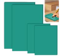 BAIFULAI 4 placas de linóleo de goma blanda, 2 placas de linóleo A4 + y 2 A6 de goma blanda, placas de linóleo verde, juego de corte de linóleo de PVC para sellos, manualidades y proyectos de