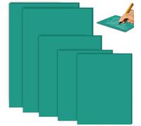 BAIFULAI 5 placas de linóleo de goma blanda, 2A4+A5+2A6, placa de linóleo de goma blanda, placas de linóleo verde, juego de corte de linóleo de PVC para sellos, manualidades y proyectos de impresión