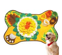 BAIFULAI Alfombra Olfativa para Perros: 1 Pieza Juguete Interactivo, Mat Alfombras para Perros, Adecuado para Interior y Exterior (64x43cm, Amarillo)
