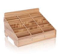 BAIFULAI Caja de almacenamiento para teléfono móvil con 30 compartimentos, almacenamiento de madera para escuela, garaje para teléfono móvil, bolsa de almacenamiento para aula, oficina, escuela