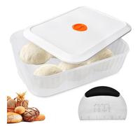 BAIFULAI Caja de pizza con tapa, 31 × 23 × 9 cm, caja de pasta, registro de fechas, bandeja de masa, caja de masa, recipiente para masa de pizza, recipiente para alimentos para masa de pizza, masa