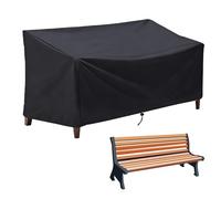 BAIFULAI Cubierta para banco de jardín, 190 x 66 x 89 cm, funda protectora para banco de jardín, 4 plazas, Oxford 210D, resistente al agua, resistente al viento, resistente a los rayos UV, cubierta