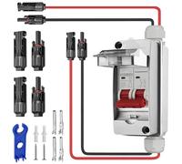 BAIFULAI Interruptor de desconexión de CC, sistema PV, IP65 impermeable PV 32 A DC500 V, interruptor de desconexión para sistema de módulos solares sistema solar planta de energía de balcón