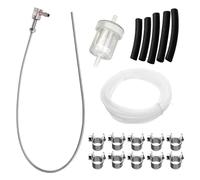 BAIFULAI Juego de 18 piezas de tubo vertical para calefacción de combustible de coche, tubo de combustible, tubo de combustible para fuelóleo de succión, tubo de aspiración de aire, tubo de soporte