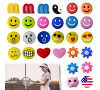 BAIFULAI Juego de 28 amortiguadores de silicona para raquetas de tenis, amortiguadores de vibración, juego de tenis, accesorios de tenis, amortiguadores, accesorios para raquetas de bádminton