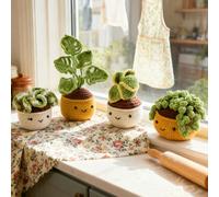 BAIFULAI Kit de ganchillo para principiantes: kits de inicio de ganchillo colgantes para adultos con ganchillo, hilo y relleno, juego de ganchillo de manualidades con instrucciones y tutoriales en