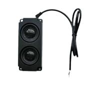 BAIFULAI Mini altavoz para ordenador: 100 × 45 × 22 mm, 9 pines, estéreo, tipo oculto, mini altavoz doble para ordenador de escritorio, entrada TRS de 3,5 mm, con control de volumen, alimentado por