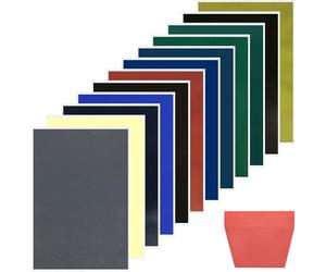 BAIFULAI Papel de marcado grabado láser de colores, 12 unidades, 39 x 27 cm, grabado láser con raspador, papel de color para cristal, cristal, cerámica, piedra acrílica