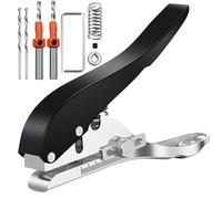 BAIFULAI Perforadora de papel, 8 mm, redonda, perforadora, perforadora manual con escala ajustable, perforadora de papel, para manualidades, perforadora de metal pequeña para etiquetas, tarjetas