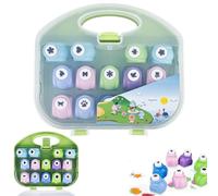 BAIFULAI Perforadora y troqueladora infantil, 14 unidades, estable para manualidades