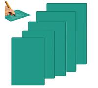 BAIFULAI Placa de linóleo de goma blanda 2A4+A5+2A6, 5 unidades de linóleo de goma blanda, placas de linóleo verde, linograbado de PVC para sellos, manualidades y proyectos de impresión