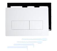 BAIFULAI Placa de pulsador para inodoro, placa de accionamiento, cisterna, piezas de repuesto con juego de palanca y marco de montaje, compatible con Geberit Sigma1 Sigma20 Sigma30 Sigma50 UP320 y 300