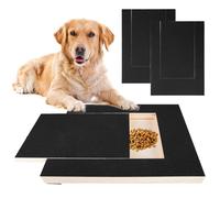 BAIFULAI Rascador para perros con caja de aperitivos, 35 × 25 × 3 cm, tabla para perros con 2 hojas de repuesto, papel de lija, para tijeras de garras, cuidado de uñas de mascotas (negro)