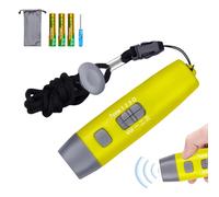 BAIFULAI Silbato electrónico, silbato ajustable, silbato de árbitro, 3 tonos y 3 niveles, multiusos, para educación física, silbato electrónico de mano para entrenadores, policías, profesores