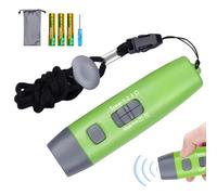 BAIFULAI Silbato electrónico, silbato ajustable, silbato de árbitro, 3 tonos y 3 niveles, multiusos, para educación física, silbato electrónico de mano para entrenadores, policías, profesores (verde)