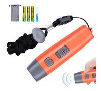 BAIFULAI Silbato electrónico, silbato ajustable, silbato de árbitro, 3 tonos y 3 niveles, multiusos, para educación física, silbato electrónico de mano para entrenadores, policías, profesores (rojo)