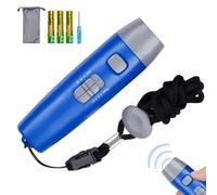 BAIFULAI Silbato Electrónico: Silbato Manual Resistente, Ajustable en Volumen y Tono, Ideal para Árbitros y Entrenamientos (12x3.3 cm, Negro)