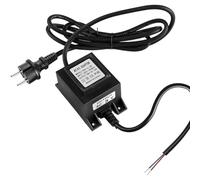 BAIFULAI Transformador LED de 24 V fuente de alimentación AC/AC 15W 0.6A, fuente de alimentación externa transformador, IP68 impermeable, transformador 220 V 24 V con enchufe, fuente de alimentación