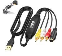 BAIFULAI Video Grabber: VHS Digitalizando Convierte VHS, Mini DV, Hi8, DVD y VCR a Digital, Digitalización de videocasetes para WIN7/8.1/10/11, Mac OS, Linux, Android, etc