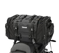 BAIGIO - Bolsa para moto impermeable, reflectante y extensible, para sillín y portaequipajes, con funda de lluvia