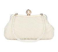 BAIGIO Bolso de Fiesta Clutch Mujer Carteras de Mano de Perla Bolso de Noche Estilo Elegante Monedero del Banquete Bolso de Boda Cocktail