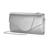 BAIGIO Bolsos Fiesta Sobre para Mujeres, Elegante Clutch Monedero del Banquete de Boda,Bolso Bandolera Mujer Boda Invitada,Handbag para Prom/Fiesta Boda Exterior/Cumpleaños (B-Plata)