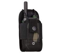 BAIGIO Funda Militar Multi-Función para Walkie-Talkie, Radio, Dispositivos Electrónicos Portátiles y GPS - Bolsa de Nylon con Carcasa para Teléfono (Camo)