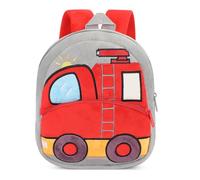 BAIGIO Mochila infantil para guardería, mini mochila escolar para niños, mochila escolar con animales, bolsa de jardín de infantes para niños y niñas, rojo, 26x24x10 CM