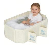 Baignoire bébé pliable à motif baleine, légère et portable, gain de place,idéale pour la maison, les déplacements et l'exté-
