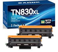 BAIINK Cartuchos de tóner compatibles TN830XL TN830 de repuesto para Brother TN830XL TN830 XL para impresoras HL-L2460DW DCP-L2640DW HL-L2405W HL-L2400D HL-L2480DW MFC-L2820DW (2 negros)