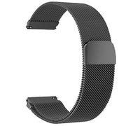 BaiJ Correa de Reloj Magnética, Pulsera de Metal Acero Inoxidable para Hombres y Mujeres, 22mm Negro