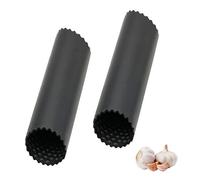 BaiJ Pelador de Ajos,2 Piezas Manual Pelador de Silicona Fácil Utiles de Cocina Útil Utensilios Accesorios Fácil de Pelar Ajo Gadgets de Cocina Mantenga Sus Manos Libres de Olores Negro