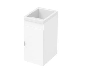 Baikal Armario Auxiliar Multiusos. Incluye Lavabo Ceramico. Estilo Henares. Mueble Auxiliar. Mueble Lavadero. Entrega en Kit. Fabricación Española.