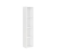 Baikal Armario de Baño, Mueble de Baño, Armario Alto para Baño. Muebles Auxiliares de Baño. Mueble Baño. Armario Baño. Estanteria Baño. Columna Baño. Mueble Kit. Serie Abierta 30 x 140 cm Blanco