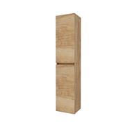 Baikal Columna de Baño, Estanterias. Armario de Baño, Armario Alto. Mueble Auxiliar. Entrega en Kit. Cerrada 30 x 140 cm Nature