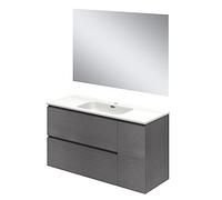 Baikal Conjunto de Mueble de baño Duo, Incluye Lavabo. Mueble Suspendido en Pared con Lavabo cerámico. Varios Acabados y Medidas. Mueble MONTADO.