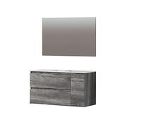 Baikal Conjunto de Mueble de baño Duo, Incluye Lavabo. Mueble Suspendido en Pared con Lavabo cerámico. Varios Acabados y Medidas. Mueble MONTADO.