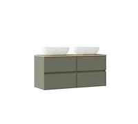 Baikal Conjunto de Mueble de baño Natura, Incluye Lavabo. Mueble Suspendido en Pared con Lavabo cerámico. Varios Acabados y Medidas. Mueble MONTADO.