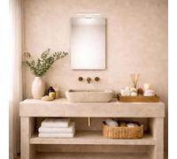 BAIKAL Espejo de Baño con Aplique LED | 40x60cm | Espejo Baño Rectangular | Varias medidas disponibles | Opción Con y Sin LED.