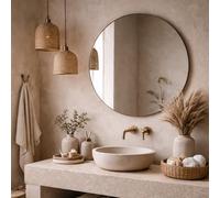 BAIKAL Espejo de Baño | Diámetro 60cm | Espejo Baño Redondo | Varias medidas disponibles | Opción Con y Sin LED.