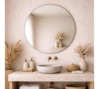 BAIKAL Espejo de Baño | Diámetro 80cm | Espejo Baño Redondo | Varias medidas disponibles | Opción Con y Sin LED.