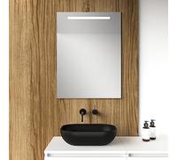 Baikal Espejo de Baño Rectangular | 50 x 80 cm | LED Frontal | Espejo con luz | Espejo con LED.