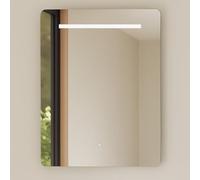 Baikal Espejo de Baño Rectangular | 60x80cm | Grosor 6mm | Barra LED | Táctil con Antivaho | Tonalidades 3500K/4000K/6000K | Espejo con luz | Espejo con LED.