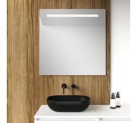 Baikal Espejo de Baño Rectangular | 80 x 80 cm | LED Frontal | Espejo con luz | Espejo con LED.