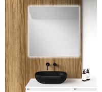 Baikal Espejo de Baño Rectangular | 80 x 80 cm | LED Perimetral | Espejo con luz | Espejo con LED.