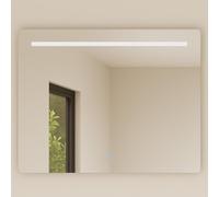 Baikal Espejo de Baño Rectangular | 80x80cm | Grosor 6mm | Barra LED | Táctil con Antivaho | Tonalidades 3500K/4000K/6000K | Espejo con luz | Espejo con LED.